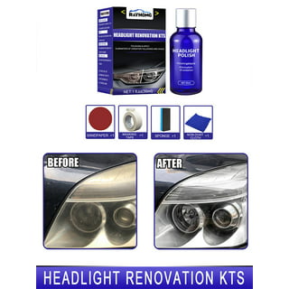 Car Headlight Restoration Spray, Headlight Restorer Liquid Spray, Headlamp  Brightener Car Care Repair Kit, Uvresistant & Effective Headlight Coating  Spray 120Ml 