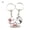 C, variant on 1 Pair Key Chain Cartoon Decorating 3D Effect Zinc Alloy Lovers Gift Wedding Favors Keyring Fob For Couple Fashion