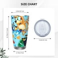 thumbnail image 4 of Silaia Bluey Print 20 Oz Tumbler, Car Travel Tumblers With Lid And Straw, Stainless Steel Cups, Travel Coffee Mug,Insulated Mug with Lid-Straw Three-piece Set, 4 of 8