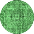 thumbnail image 1 of Ahgly Company Indoor Round Persian Emerald Green Traditional Area Rugs, 5' Round, 1 of 4