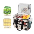 thumbnail image 2 of FORMRS Insulated Cooler Bag 24 Cans Capacity Soft Leakproof Lunch Box with Side Pockets, Retro Christmas Forest, 2 of 7