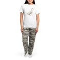 thumbnail image 4 of CafePress - Duck Women's Light Pajamas - Women's Short Sleeve Print T-Shirt and Pants Light Cotton Pajama Set, 4 of 7