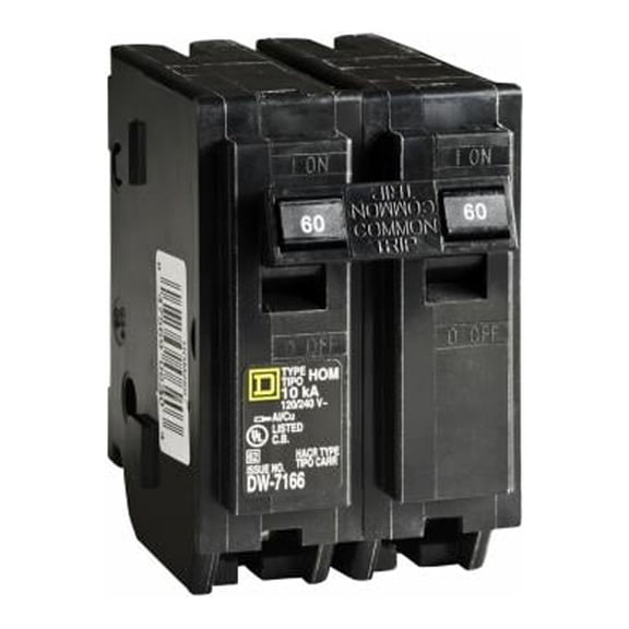 HOM260CP Homeline 60-Amp Double-Pole Circuit Breaker - Quantity 5