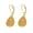 Gold, variant on 14K Gold Plated Dangle Earrings for Women,Lightweight Circle Disc Coin Geometric Flat Brushed Drop Earrings, Hypoallergenic Leverback Earrings Jewelry