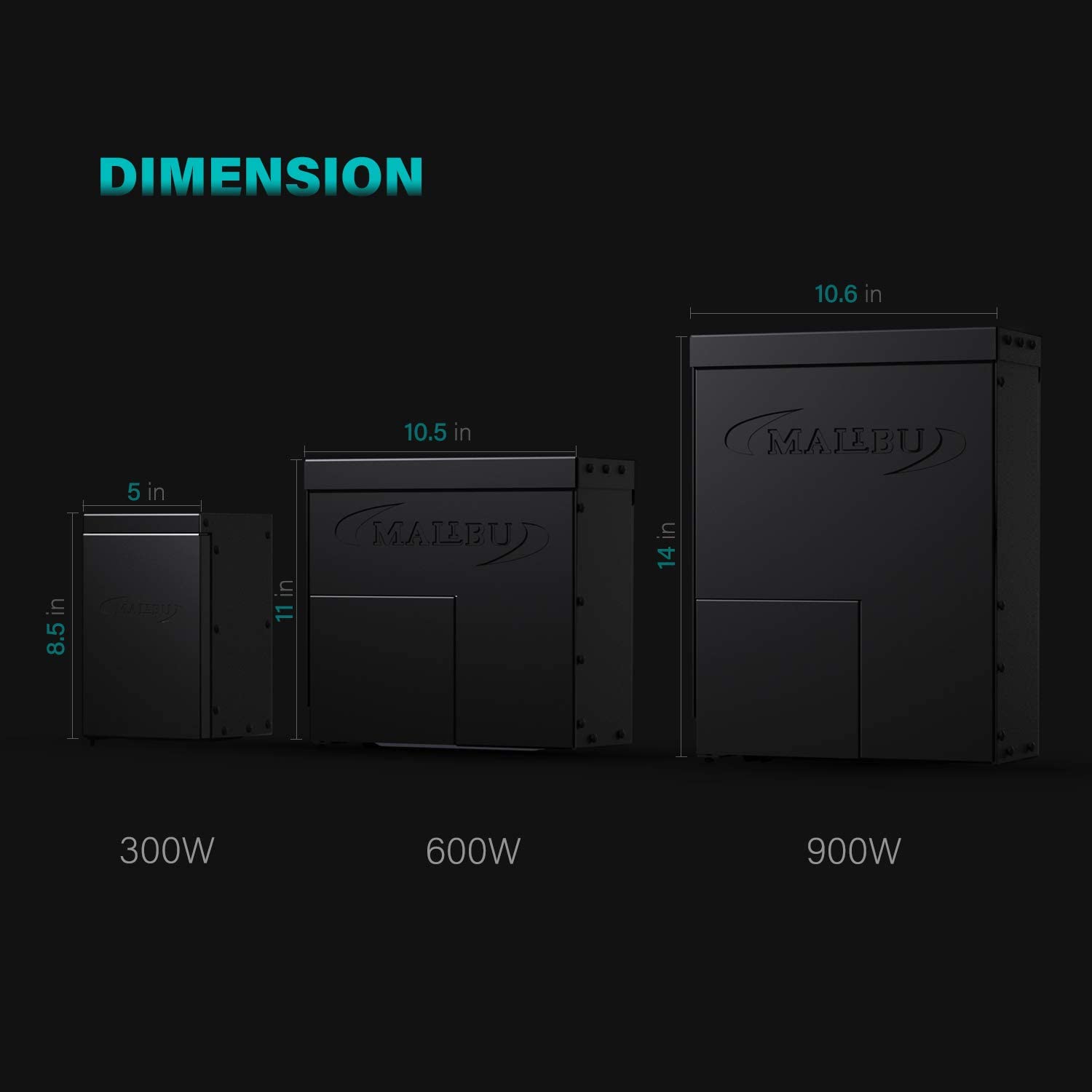 Black Matte Malibu 8100930001 300 Watt Low Voltage Power Pack