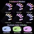 thumbnail image 4 of JoieDomi LED Light Up Gloves, Shoe Laces, Bracelet, 3 Multicolor Modes, 4 of 7