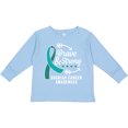 thumbnail image 3 of Inktastic Ovarian Cancer Awareness Brave and Strong with Arrows Boys or Girls Long Sleeve Toddler T-Shirt, 3 of 5