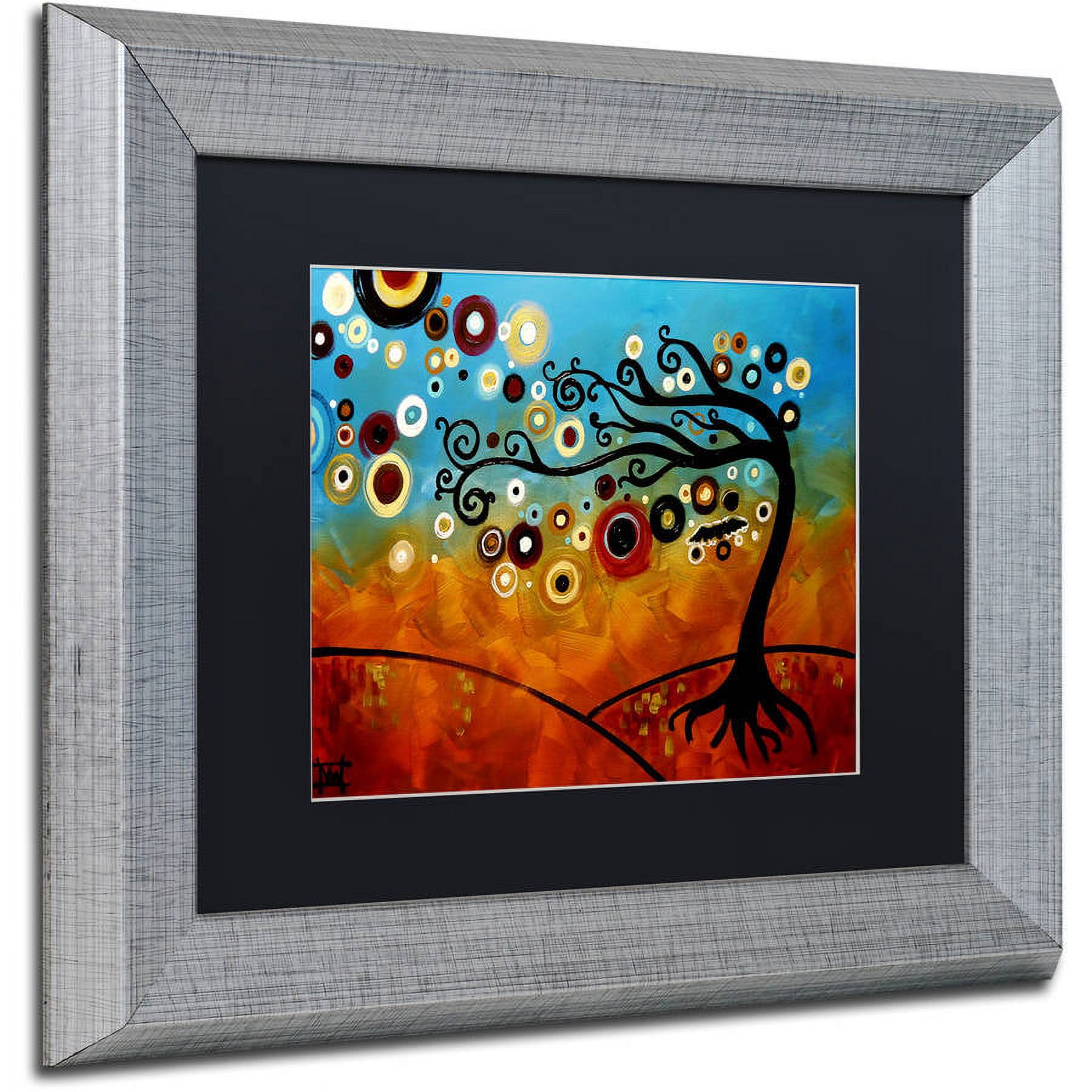 Trademark Fine Art "144" Canvas Art by Natasha Wescoat, Black Matte, Silver Frame