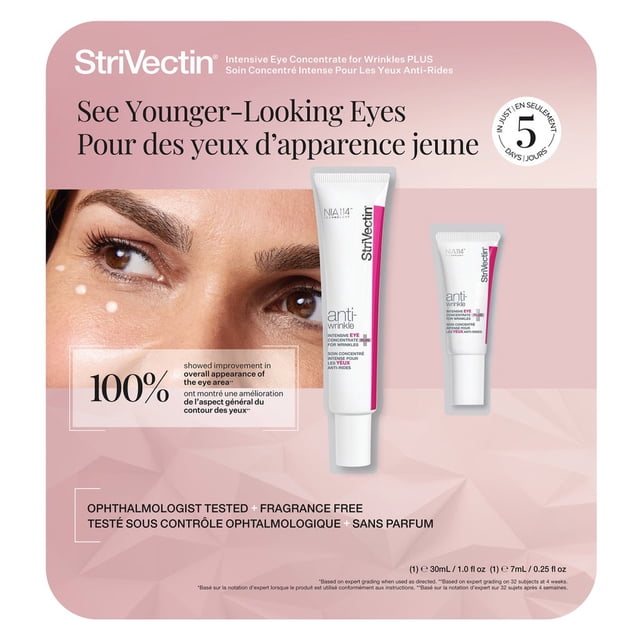 StriVectin Concentré Oculaire Intensif pour Rides PLUS, 38,35 g + 7,09 g