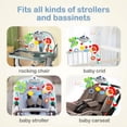 thumbnail image 3 of Ajdoll Musical Stroller Crib Mobile Arch Toy with Rotating Figures and Soft Light, Travel Activity Toy, 3 of 7