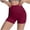 A110-Wine, variant on Sokhug Women High Waist Seamless Athletic Shorts Stretchy Tummy Control Shaping Shorts Daily Layering Slim Solid Color High Waist Yoga Shorts