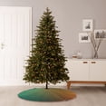 thumbnail image 6 of Lukts Orange To Teal Gradient Print Color Life Christmas Tree Skirt, Winter Holiday Tree Mat Decoration ,Can be Used as A Shawl-48", 6 of 6