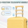 thumbnail image 6 of 14"/20" 2 pcs/set in ABS Spinner Wheel Luggage, with Combination Lock,14" Cosmetic Case, 6 of 13