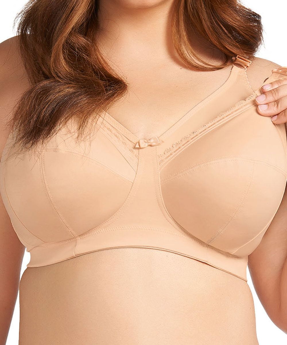 New Elomi Lingerie Beatrice Soft Cup Nursing Bra EL8053 Nude