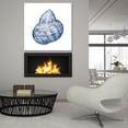 thumbnail image 6 of Epic Art 'Shells 4 Blue And White'  by Kathleen Parr Acrylic Glass Wall Art, 36" x 36", 6 of 8
