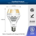 thumbnail image 6 of SANSI 200W Equiv A21 LED Light Bulb, 22W 3000 Lumens E26 Bulb, 3000K Soft Warm Non-Dimmable, 2-Pack, 6 of 6