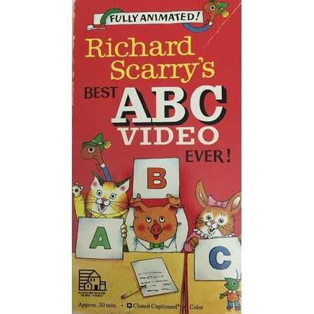 Richard Scarry's Best ABC Video Ever Vhs Movie VCR Tape Richard Scarry 1989 (Best Player For Vob Files)