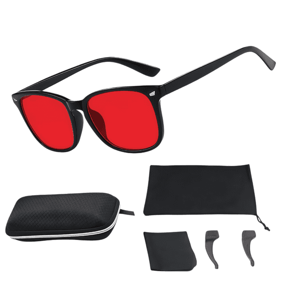 LHYXU Computer Gaming Glasses | with 99.9% Blue Light Blocking | Anti Fatigue & Eye Strain(A)