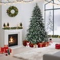 thumbnail image 2 of Árbol de Navidad Artificial Degradado Rosa 6 Pies | 750 Puntas Flocadas + Luces Cálidas + Base de Acero | Montaje Fácil, 2 of 8