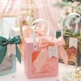 thumbnail image 2 of Transparent Window Gift Bags with Handles for Wedding Favors, Birthday, Baptism - 20-Pack, 2 of 6