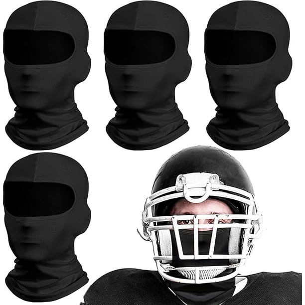 4 pasamontañas de esquí/mascarillas de fútbol, geniales mascarillas deportivas, accesorios de fútbol con protección UV, regalos