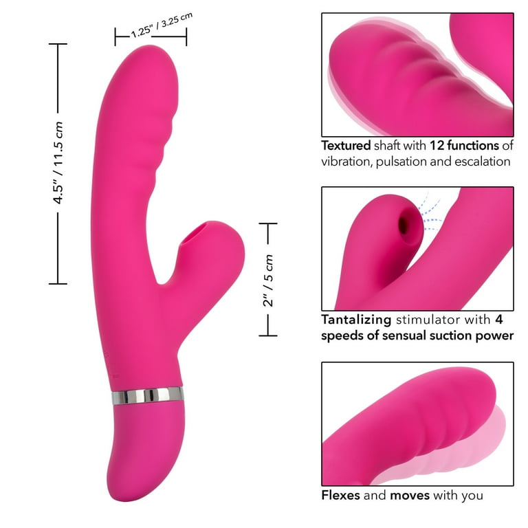 CalExotics Foreplay Frenzy Pucker Rabbit Vibrator, Pink - Walmart.com