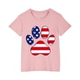thumbnail image 2 of MKOSPLRT Red White and Blue Shirts for Kid 3-10 Years Short Sleeve Crew Neck 4th of July Tshirts Cute Stars and Stripes Graphic Tees, 2 of 9