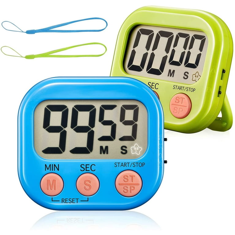 Kitchen Timer Digital Timer for Teachers Kids Cooking with Magnetic +  ON/Off Switch + Count Up Countdown, Stopwatch Timer Stand/Hook, Cooking  Timer
