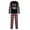 Black-Dad, variant on Odeerbi Christmas Pajamas for Family Holiday Plaid Long Sleeve Family Christmas Pajamas Matching Sets Toddler Print Parent-child Suit Two-Piece Sleepwear Xmas Family Matching PJs Set Black