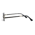 thumbnail image 3 of Razor Blade Shape Funky Hipster Rimless Sunglasses Gold Black, 3 of 4