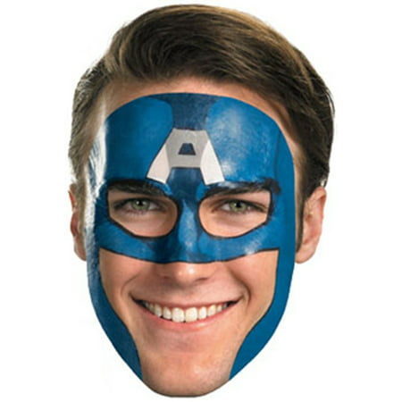 Captain America Costume Accessory Face Tattoo Mask
