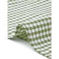 thumbnail image 5 of INSPIRE CHIC Women's Gingham Skirt Summer Casual Drawstring Waist Tiered Plaid A-Line Midi Skirts Green XL, 5 of 6