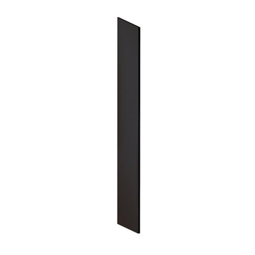 Salsbury Industries 30034BLK Side Panel - Open Access Designer Wood Locker - 18 Inches Deep - with Sloping Hood - Black