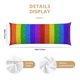 thumbnail image 3 of Fotbe Colorful Glitter Rainbow Funda para Almohada Corporal con Diseño, Funda de Microfibra Ultrasuave de 20x54 Pulgadas, Ropa de Cama Elegante, 3 of 7