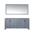 thumbnail image 3 of Lexora Home Jacques 60" Double Vanity with Mirror in Dark Gray, 3 of 9