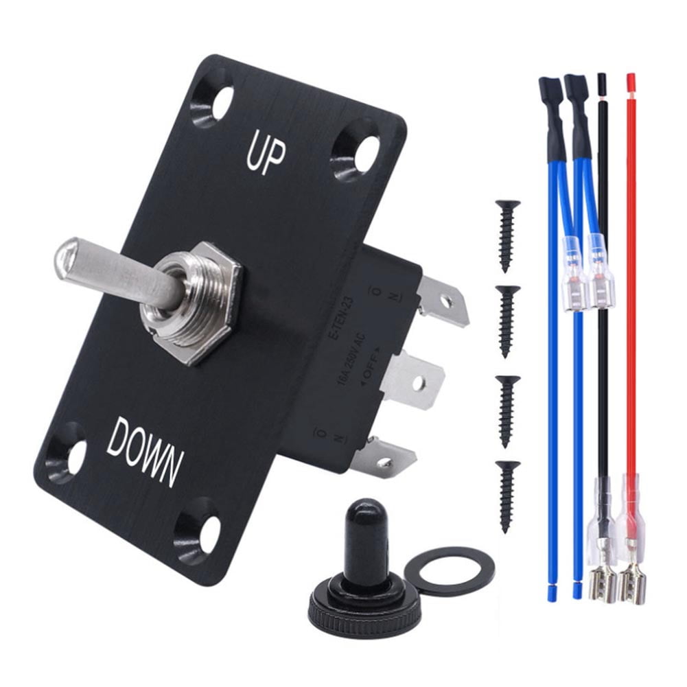 Marine Boat Anchor Windlass Control Panel Aluminum Plate 6PDT Up/Down