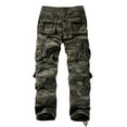 thumbnail image 4 of Matchstick Men's Retro Relaxed Plus Size Cargo Pants with Multi Pockets, 4 of 8