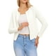thumbnail image 1 of INSPIRE CHIC Elegantes Shrugs para Mujeres, Bolero de Manga Larga Abierto, Color Blanco, 1 of 6