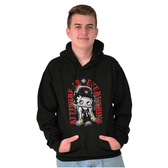 Betty Boop Attitude is Everything Hoodie Sweatshirt Women Brisco Brands S