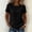 Black women embroidery tshirt a1, variant on Women Embroidery Short Sleeve Round Neck Tshirts Casual Basic Blouses Summer Party Tops Dressy Cute Tee Shirts Vacation Fashion Clothes, Army Green L