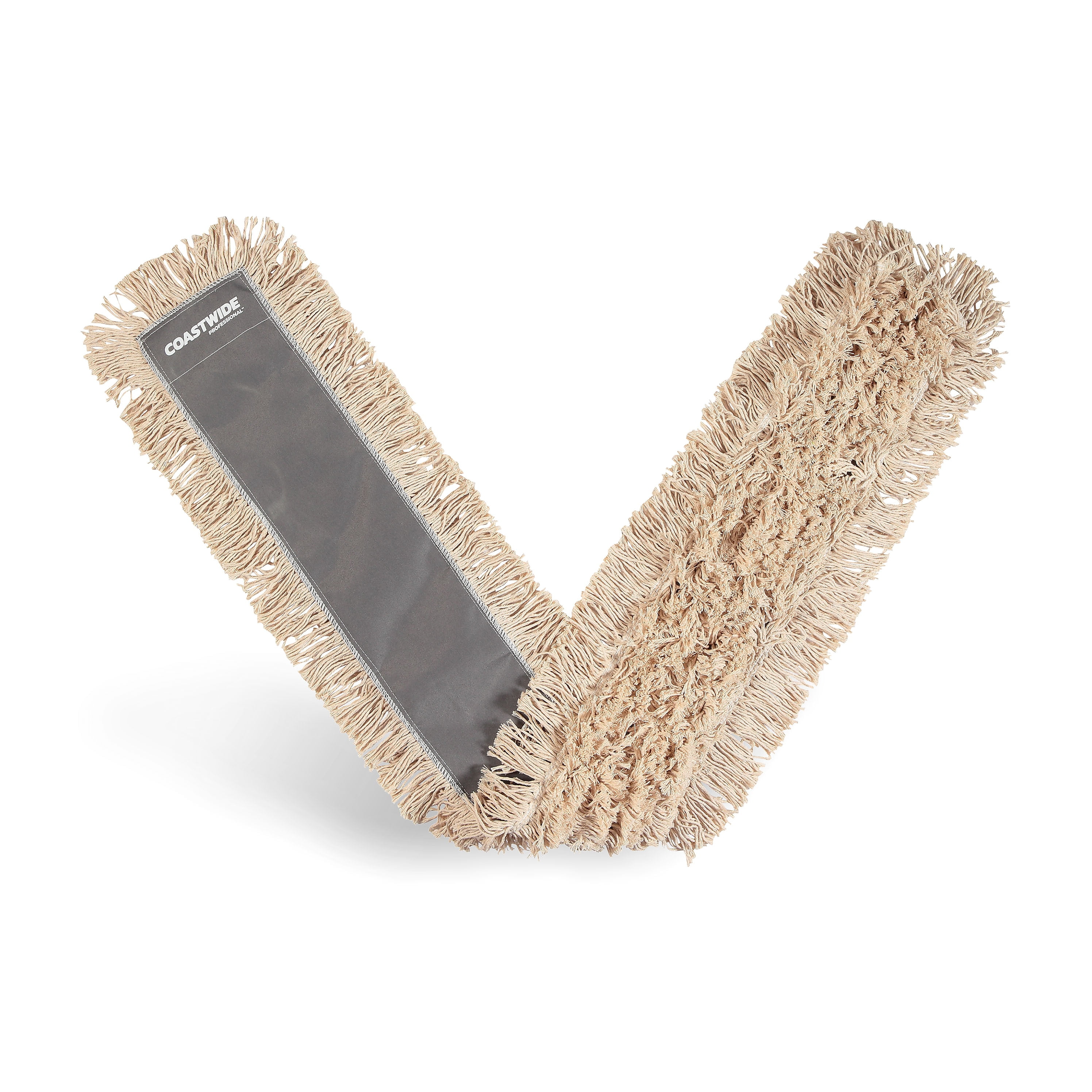 COASTWIDE CutEnd Dust Mop Head, Cotton, 60" x 5", White CW56756