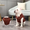 thumbnail image 5 of 2 Layers Fleece Lined Warm Dog Jacket for Puppy Winter Cold Weather,Soft Windproof Small Dog Coat 1Pack, 5 of 9