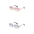 thumbnail image 1 of Gafas de sol sin montura Sunnimix 2 pares gafas cuadradas con lentes tintados, 1 of 8