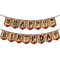 thumbnail image 1 of Bandera de fiesta de cumpleaños con temática de mago, bandera de mago, sombrero de mago, gafas, juego de tarjetas para pastel, 1 of 6