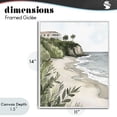 thumbnail image 4 of Stupell Industries Tropical Coastal Calm Villa on Bluff White Framed Giclee Art, 11 x 14, by Riley B, 4 of 8