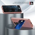 thumbnail image 5 of Samsung Galaxy S21 Ultra Wallet Case, Dteck Heavy Duty Hard Silicone Shockproof Case Magnetic Flip Leather Card Holder Protective Cover For Samsung Galaxy S21 Ultra 6.8 inch, Rosegold, 5 of 7