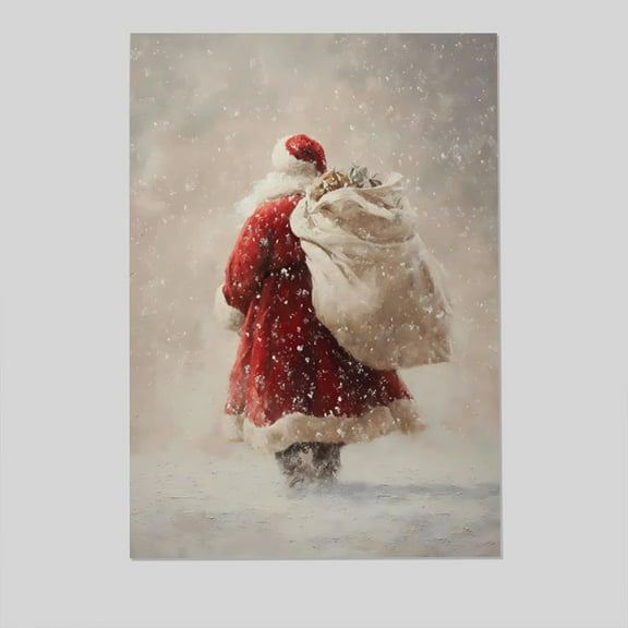 Vintage Santa Claus Wall Art Poster, One Sheet Wall Size 24''x36''-Gategoo