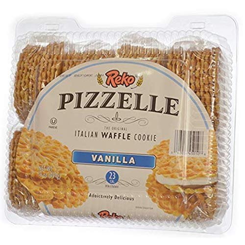 Reko Pizzelles Vanilla, 20 oz Authentic Italian Waffle Cookie
