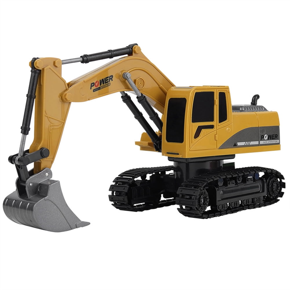 2.4Ghz 124 RC Excavator Toy 6 Channel RC Engineering Car Alloy And