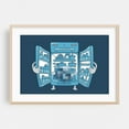 thumbnail image 2 of fridge - Illustration Humor Kitchen Decor Surrealism Modern Art Whimsical Pop Art Unframed Wall Art Print 6 x 8 inches, 2 of 12